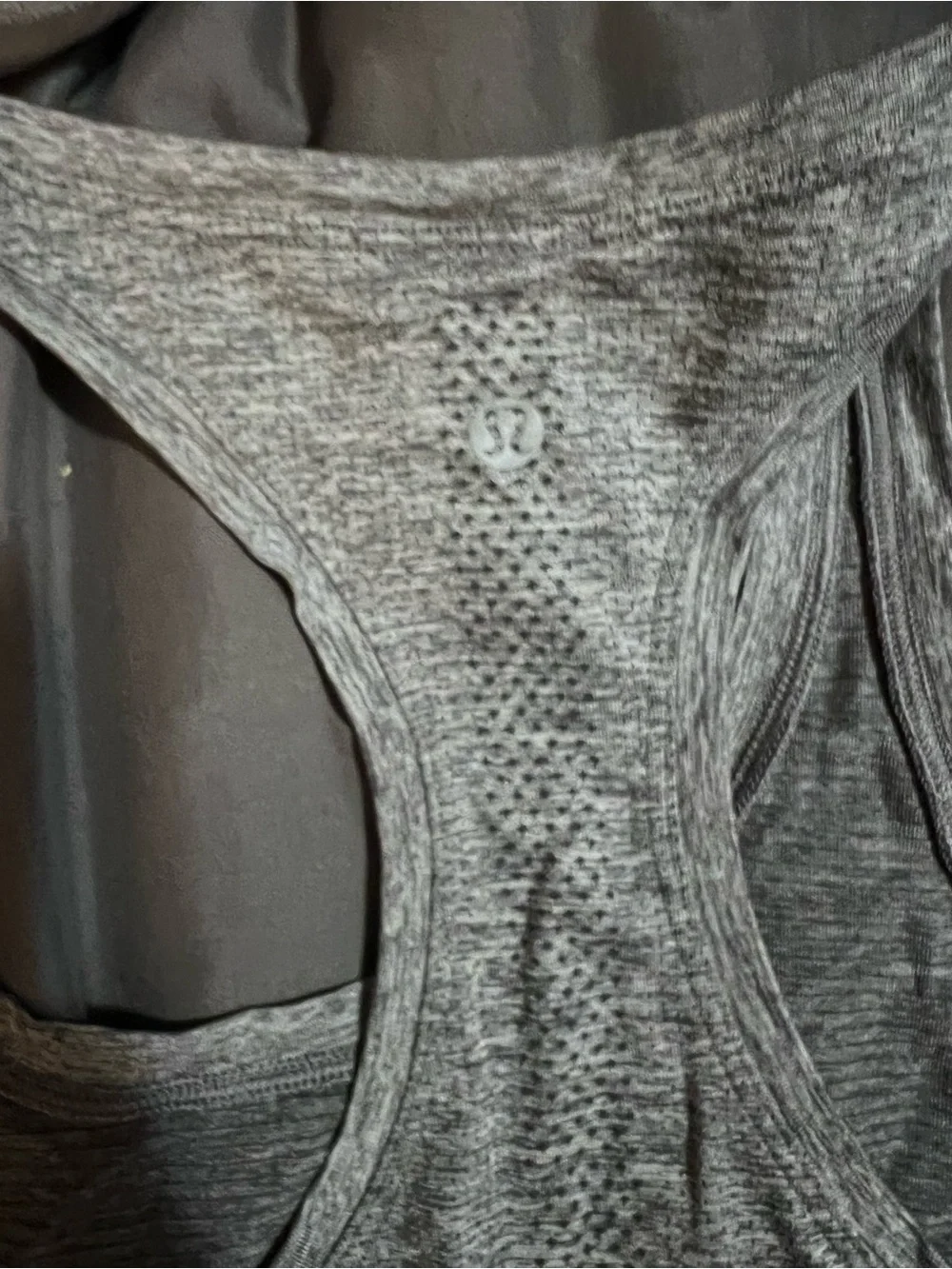 lululemon athletica Heather Gray Racerback Tank